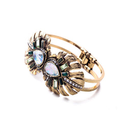 OL Style Favorite Mixed Charm Zinc Alloy Dazzling Cuff Bracelets & Bangles