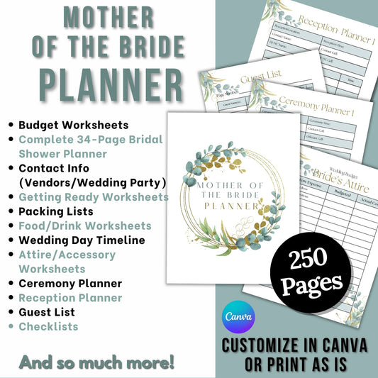 Wedding Registry Checklist Wedding Planning Printable Instant