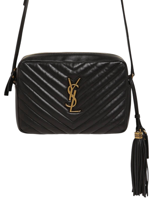 LOUIS VUITTON Lambskin Embossed Monogram Pochette Coussin Black 1289234