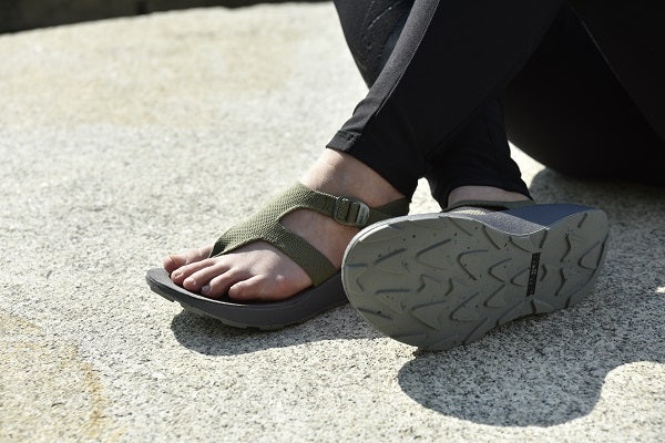 arrowhead design on Men’s Albion Sandal from Tread Labs