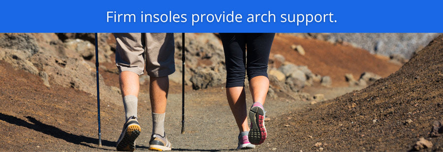 firm insoles provide arch support