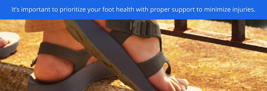 importance of arch support in sandals for overpronation photo snippet