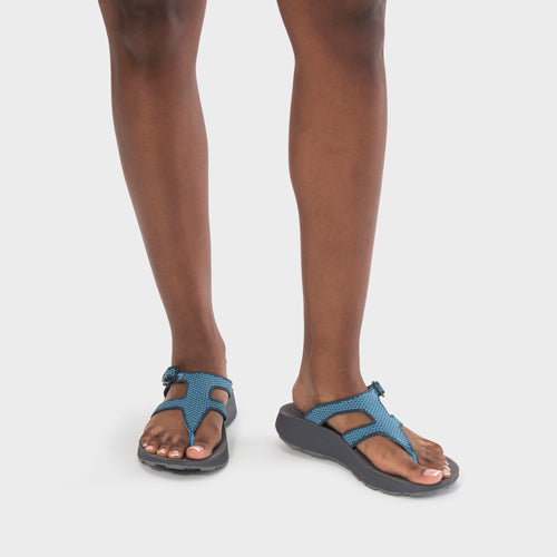 woman in Tread Labs’ Women’s Covelo Sandal