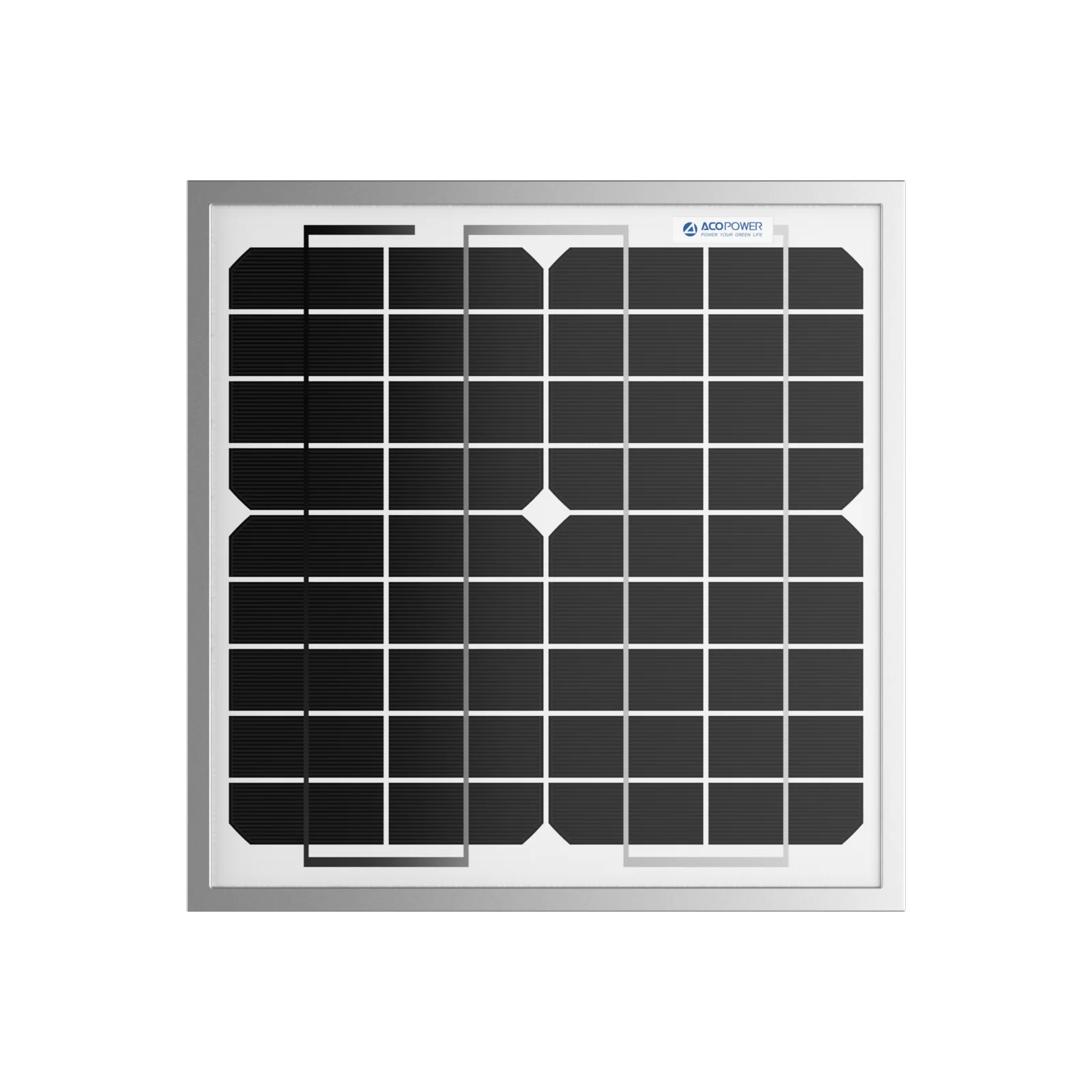 ACOPOWER 10W Mono Solar Panel for 12V Battery Charging RV Boat, Off Grid