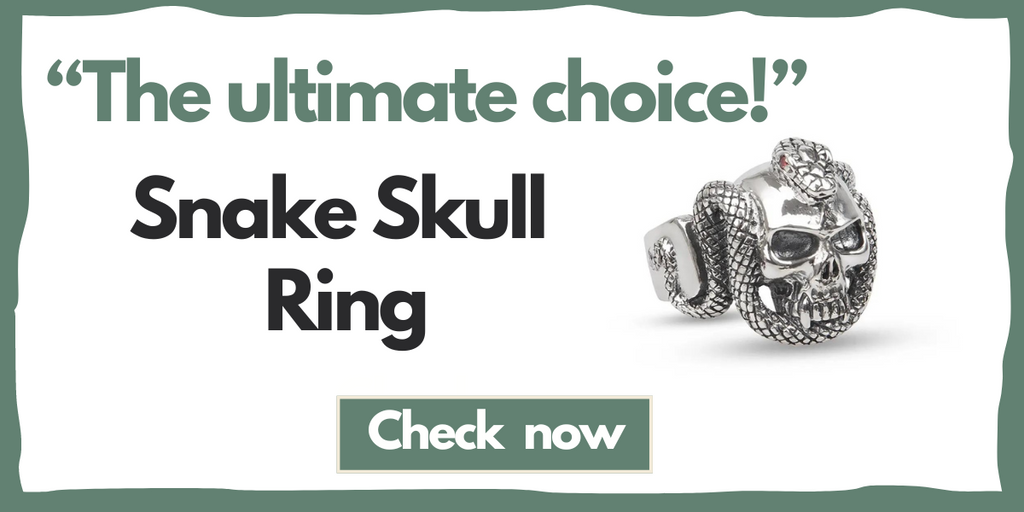 Snake Skull Ring