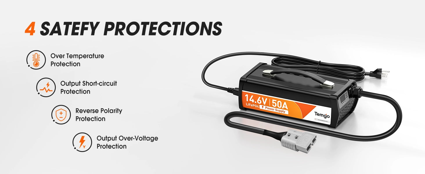 14.6V50A Charger 4 safety
