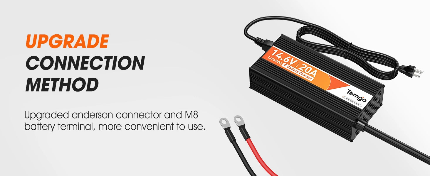 14.6V 20A Charger connect