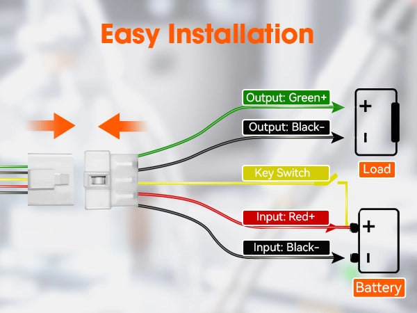 72V DC to DC Voltage Reducer install A