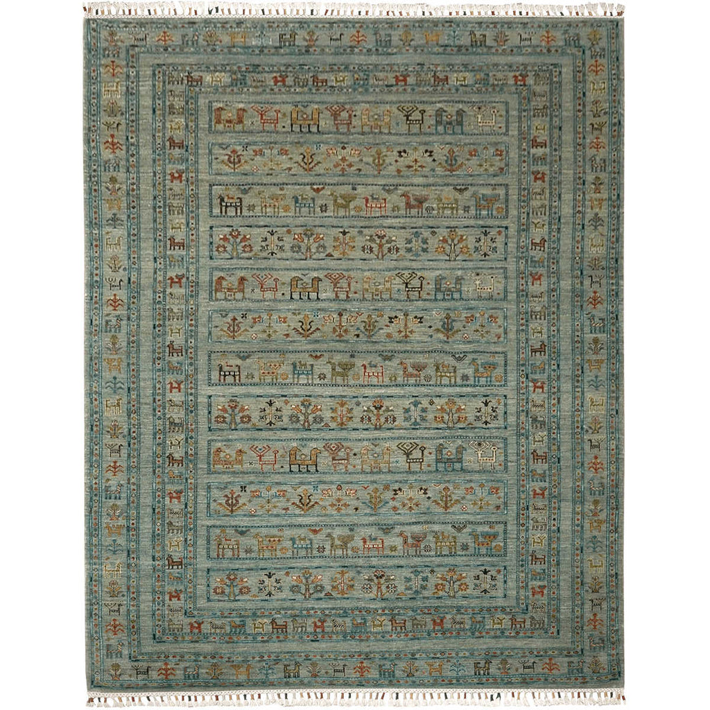 Ambassade Overtreden waarom niet Perzisch tapijt handgeknoopt - 284 x 206 cm - Turquoise - Wol - Kashku —  Orientalized