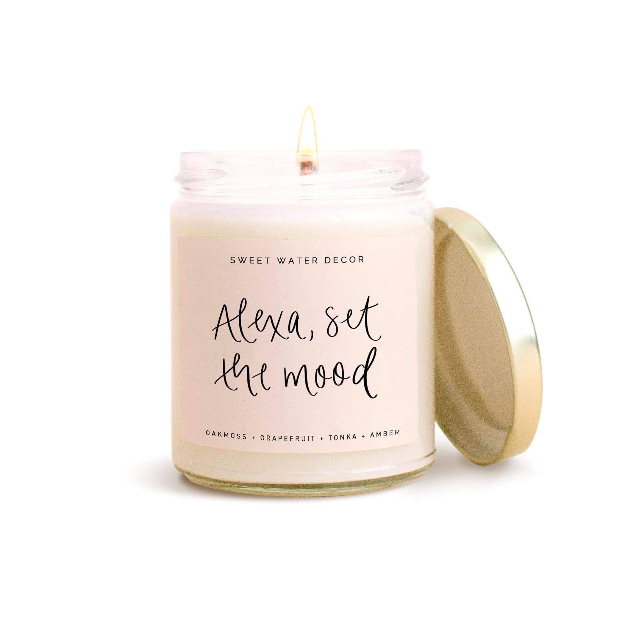 Dingy areal designer Alexa, Set The Mood Soy Candle - The Last Minute Bride