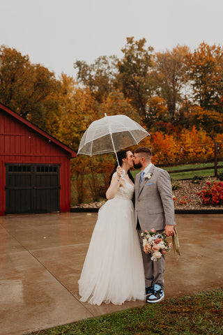 Image of bride and groom at Westfield River Brewing Comapny.