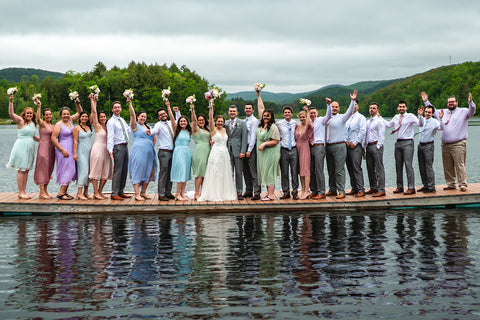 Camp Lenox, Berkshires, MA Wedding Reception Summer Camp Theme Wedding