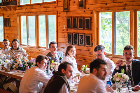 Camp Lenox, Berkshires, MA Wedding Reception Summer Camp Theme Wedding