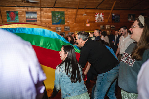 Camp Lenox, Berkshires, MA Wedding Reception Summer Camp Theme Wedding