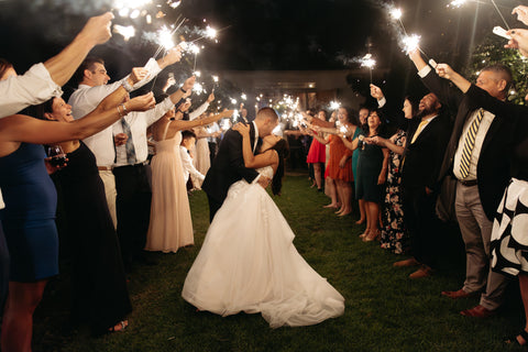 Wedding sparklers at the Herb Lyceum