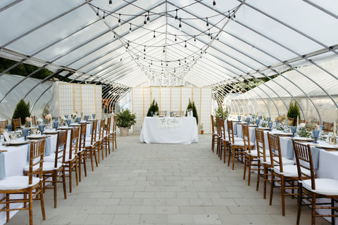 The Herb Lyceum later summer wedding reception space