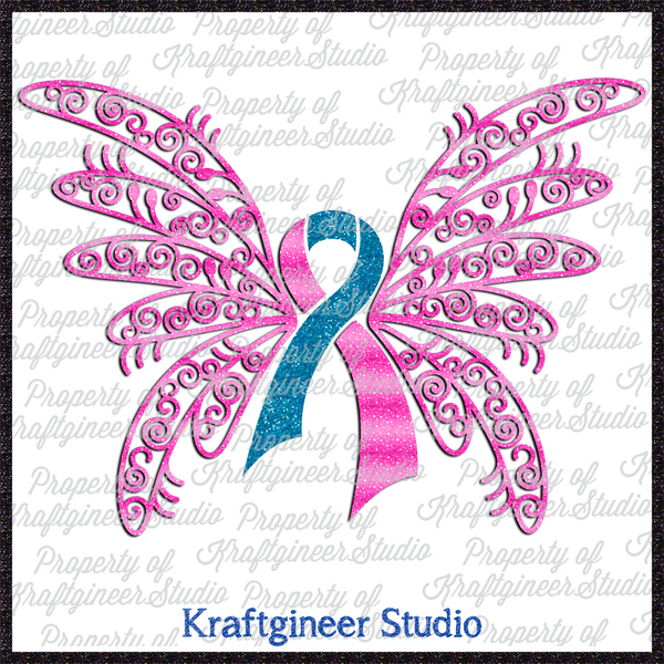 Download Awareness Butterfly Outline - Kraftgineer Studio