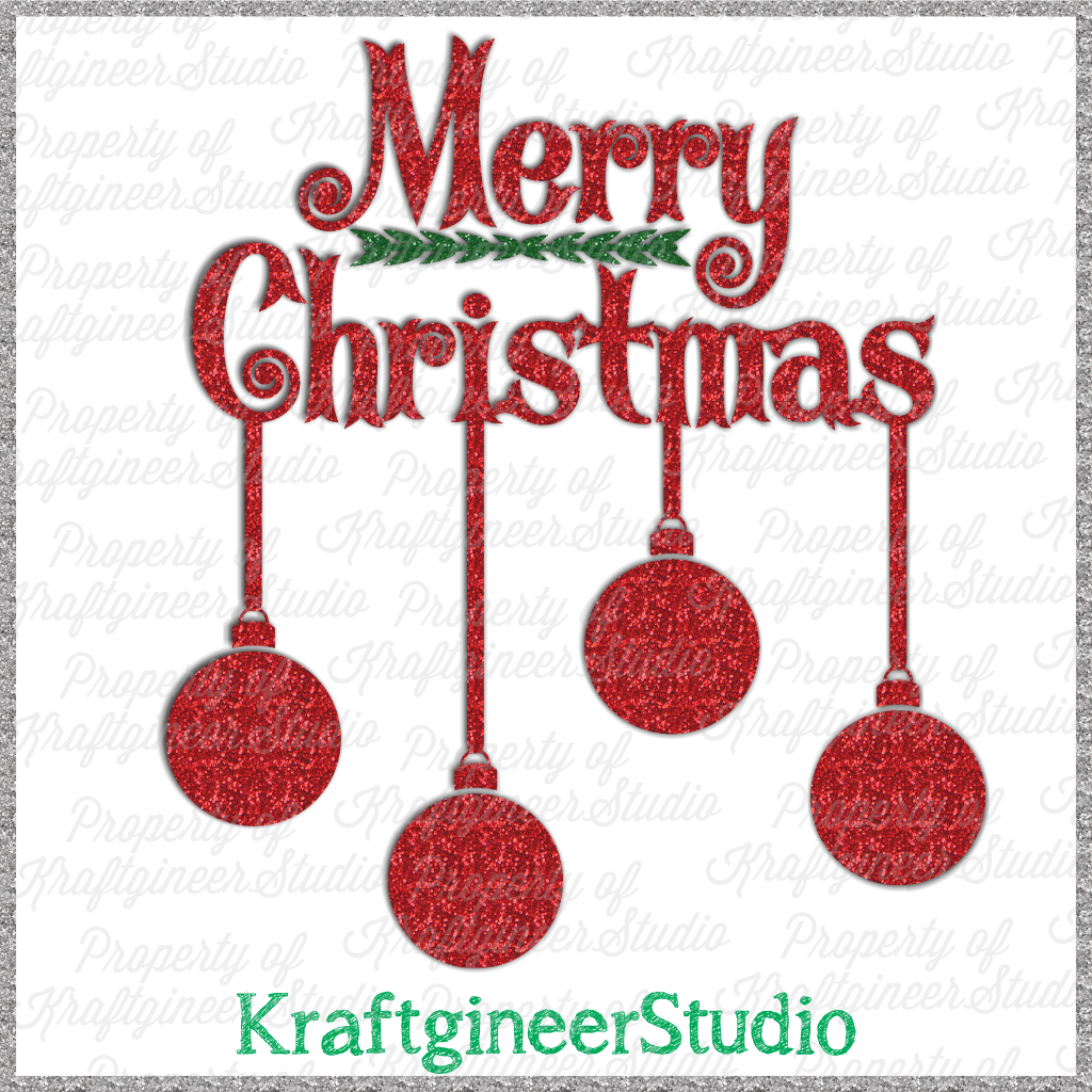Download Christmas Svg Merry Xmas Name Ornaments Svg Dxf Cut File Kraftgineer Studio
