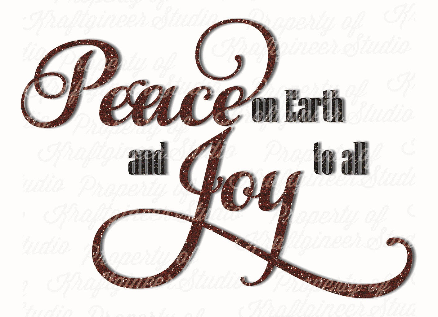 Christmas SVG | Peace On Earth SVG, DXF, EPS, Cut File ...