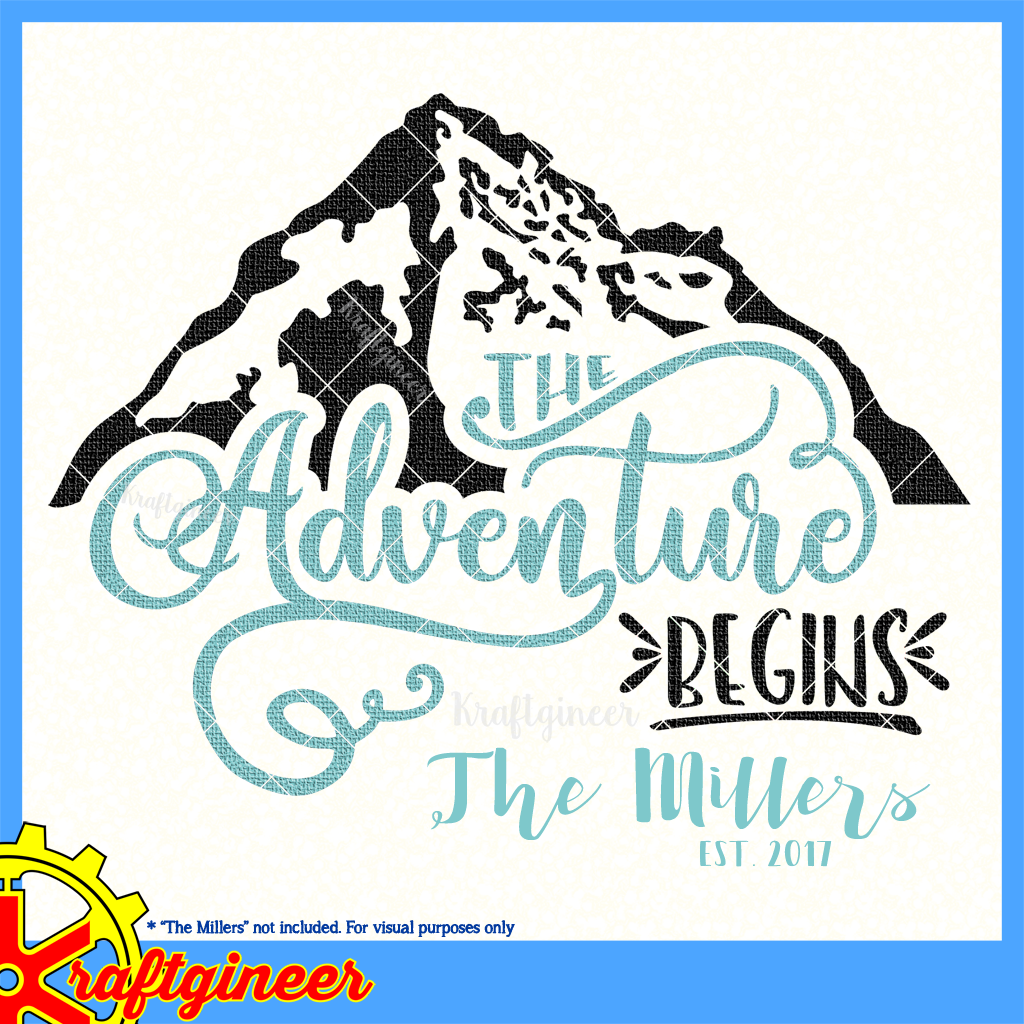 Download Weddings Svg Adventure Begins Svg Dxf Eps Cut File Kraftgineer Studio