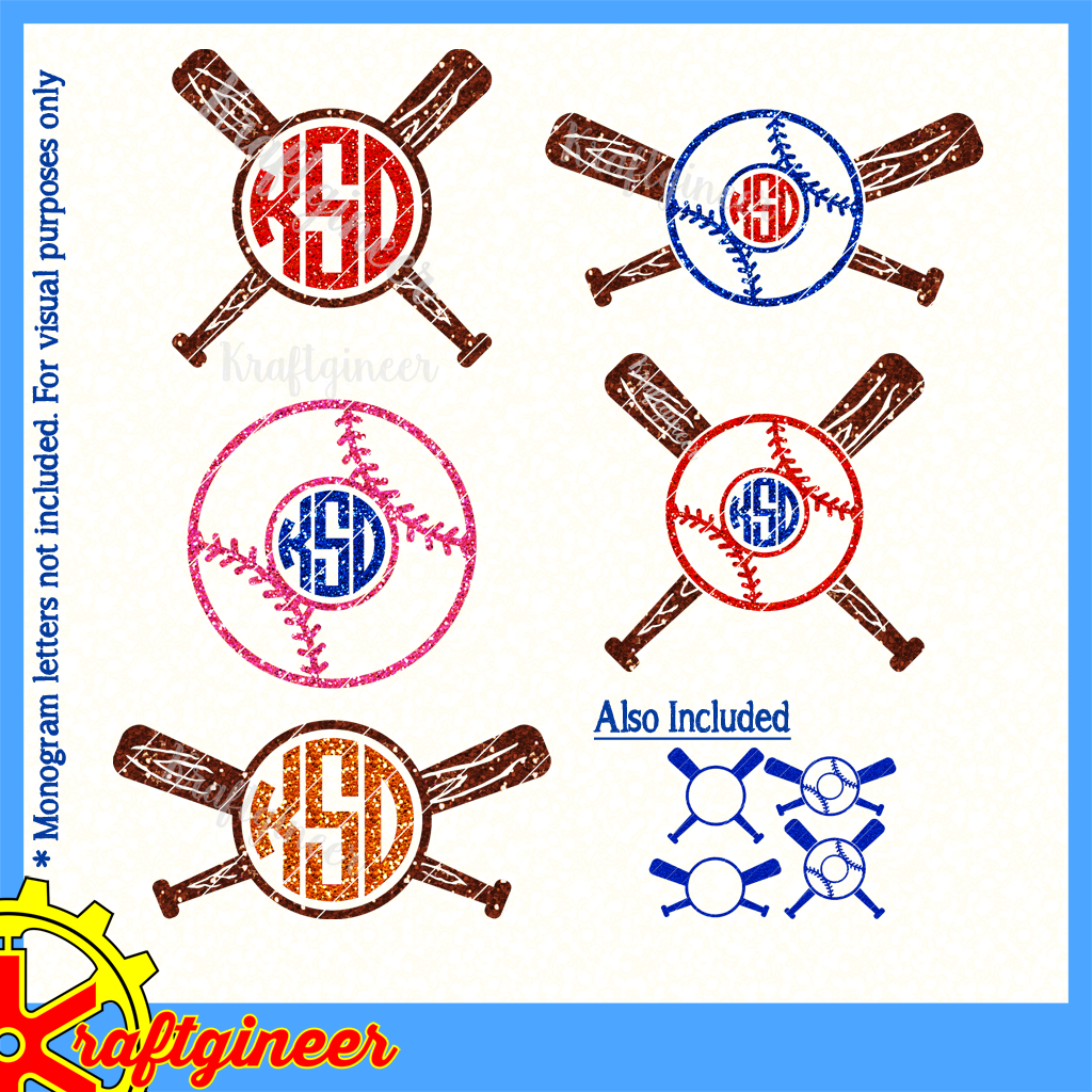 Download Baseball SVG | Baseball Monograms SVG, DXF, EPS, Cut File ...