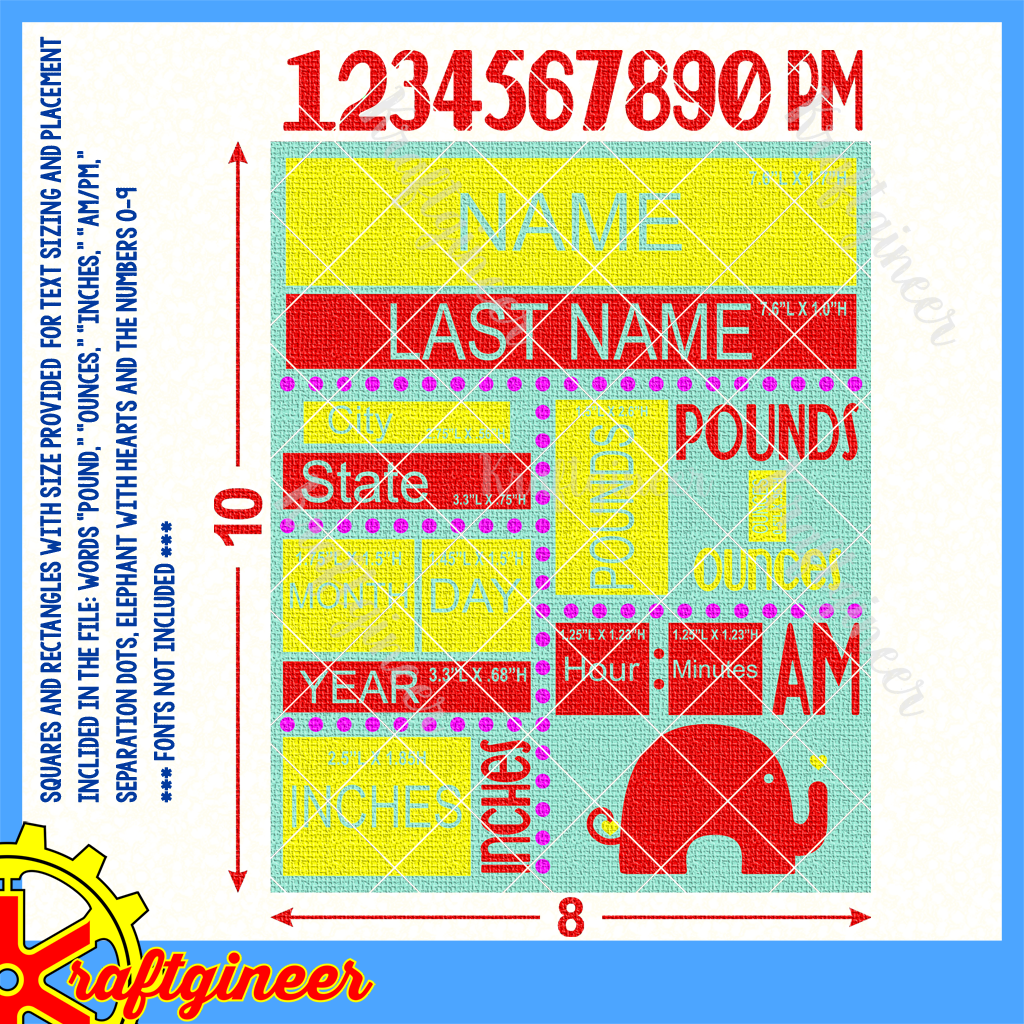 Free Free 145 Svg File Baby Stats Svg Free SVG PNG EPS DXF File