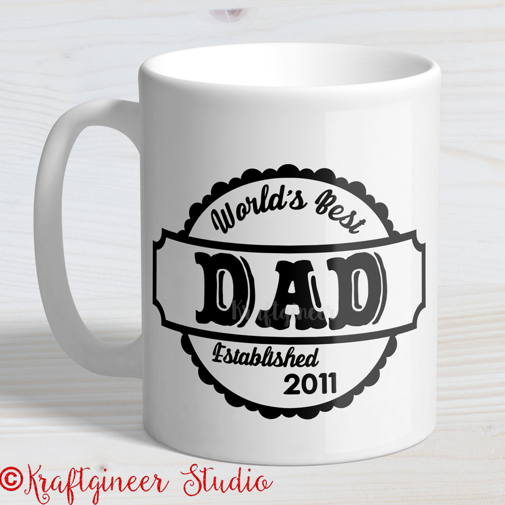 Download Father's Day SVG | Dad Since SVG, DXF, EPS, Cut File - Kraftgineer Studio