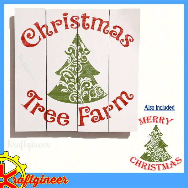 Christmas SVG | Flourish Tree SVG, DXF, EPS, Cut File ...