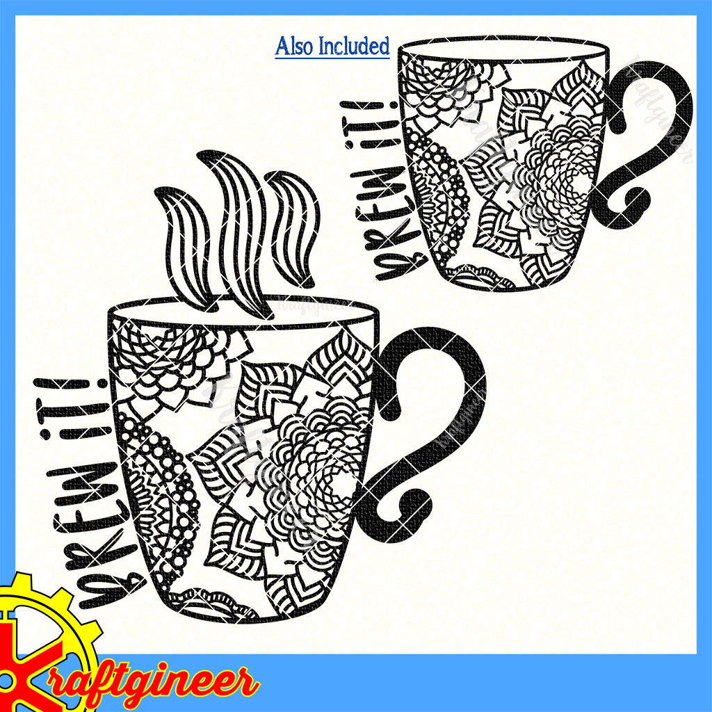 Download Household Svg Mandala Mug Svg Dxf Eps Cut File Kraftgineer Studio