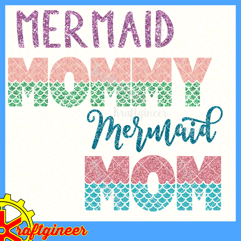 Download Mother S Day Svg Mermaid Mom Svg Dxf Eps Cut File Kraftgineer Studio