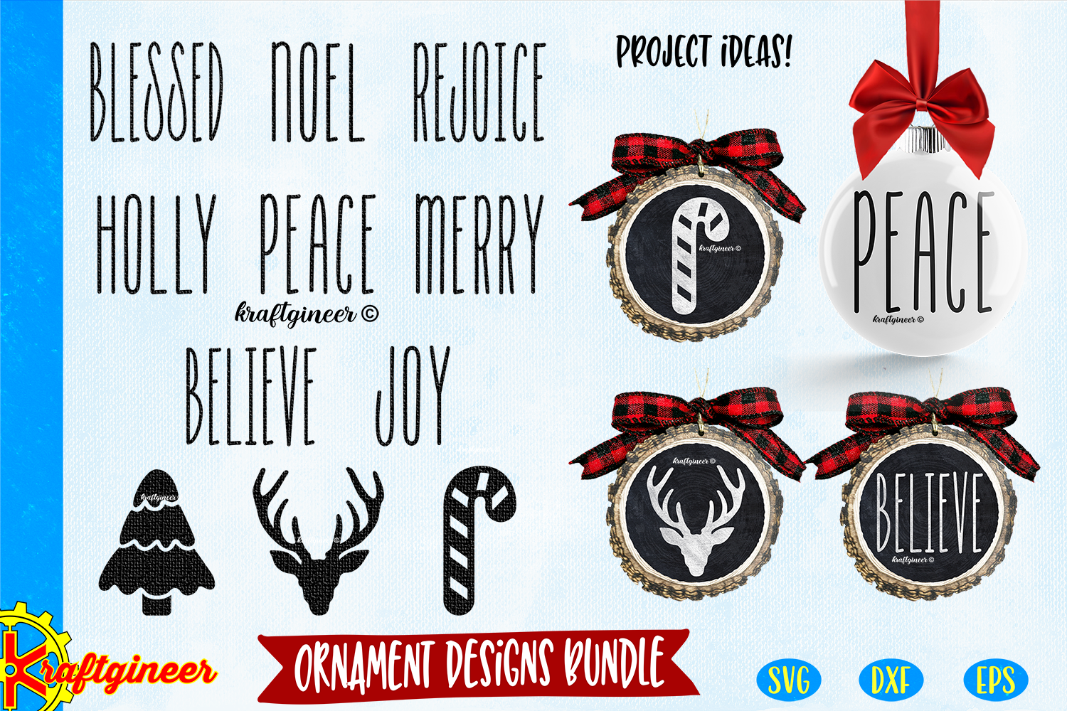 Download Christmas Svg Ornament Designs Svg Dxf Eps Cut File Kraftgineer Studio