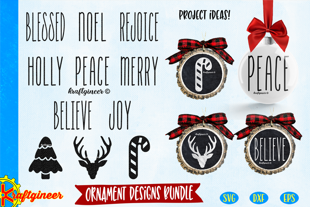 Download Christmas SVG | Ornament Designs SVG, DXF, EPS, Cut File - Kraftgineer Studio