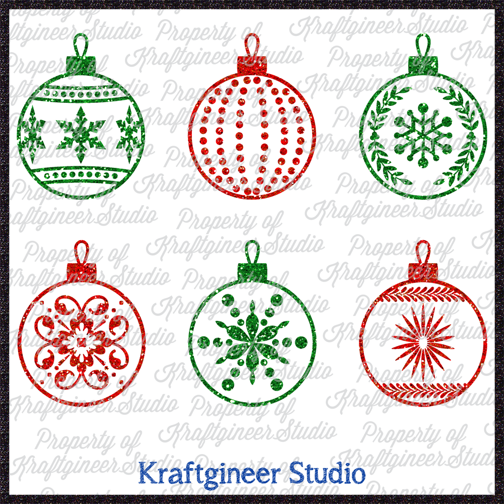Download Christmas Svg Ornaments Svg Dxf Eps Cut File Kraftgineer Studio