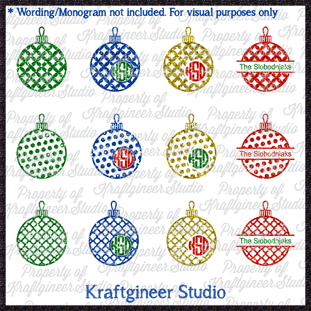 Download Christmas Svg Ornament Fashion Set Svg Dxf Eps Cut File Kraftgineer Studio