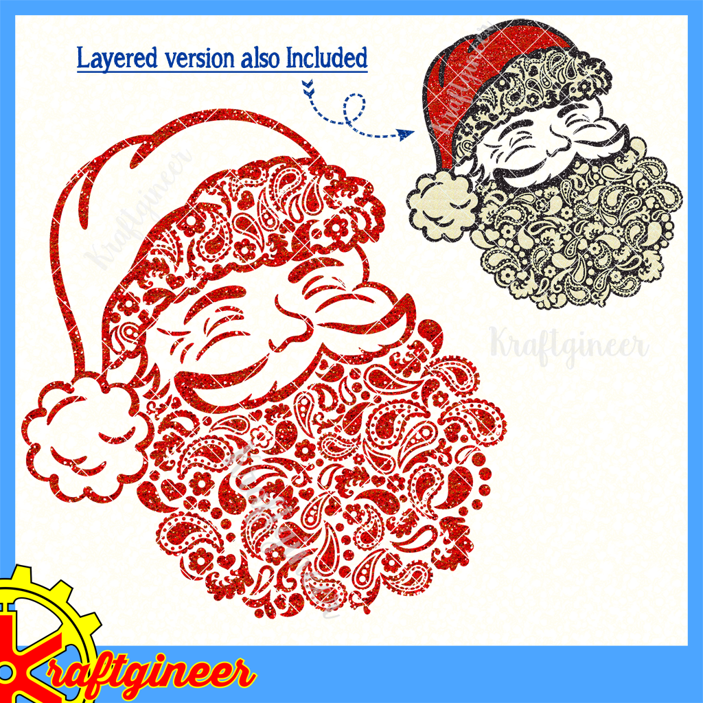 Free Free Layered Santa Svg 488 SVG PNG EPS DXF File