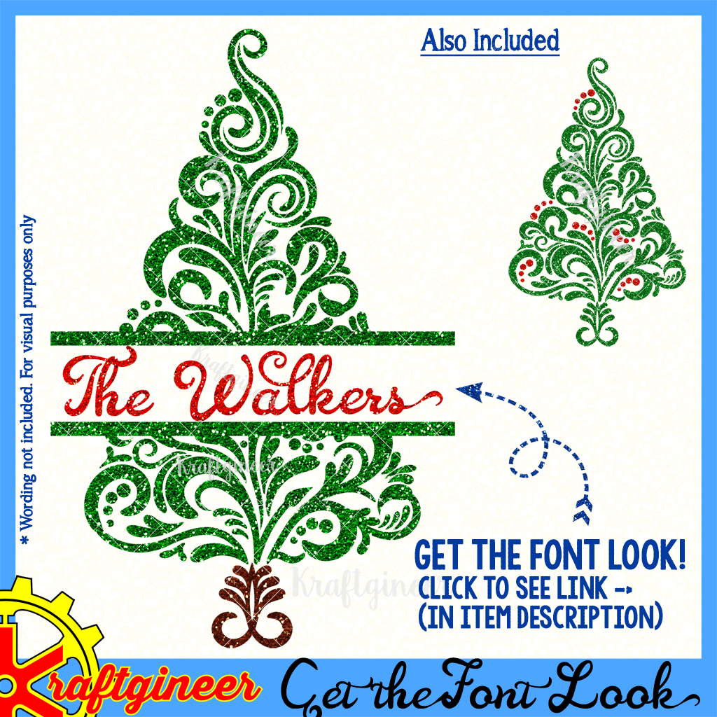 Download Christmas SVG | Swirl Xmas Tree SVG, DXF, EPS, Cut File ...