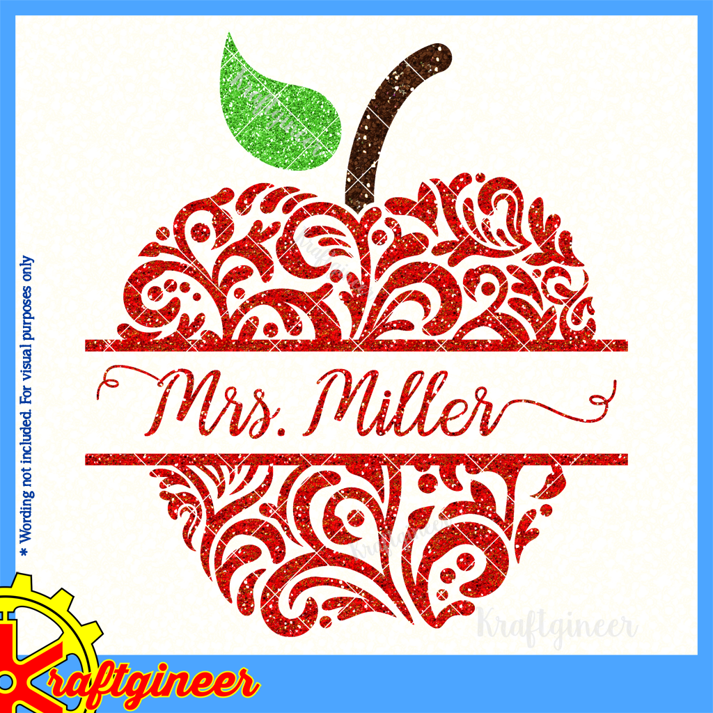 Download Education SVG | Swirly Apples SVG, DXF, EPS, Cut File ...