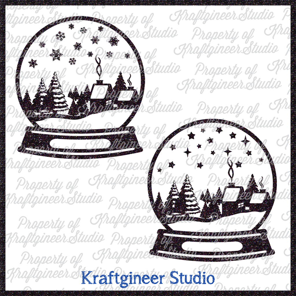 Download Christmas SVG | Winter Globe SVG, DXF, EPS, Cut File ...