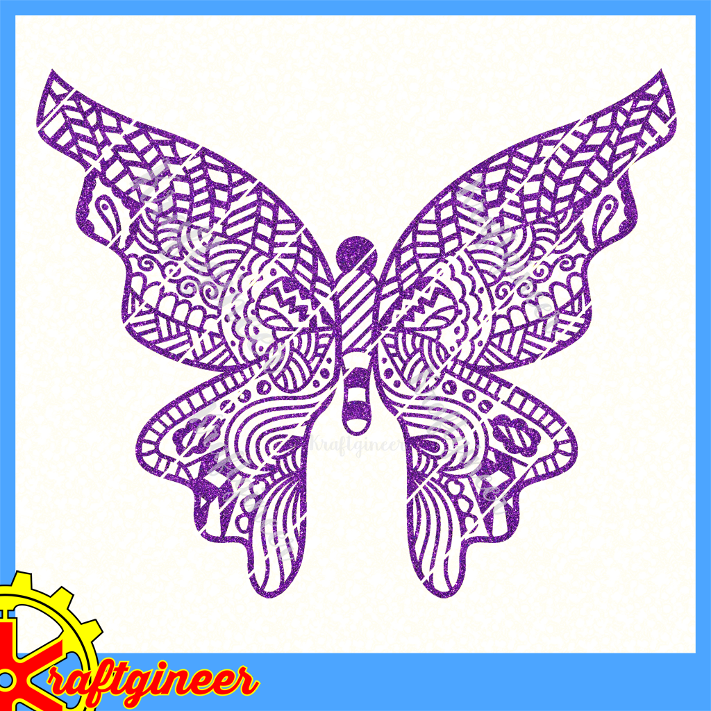 Download Spring SVG | Zentangle Butterfly SVG, DXF, EPS, Cut File ...