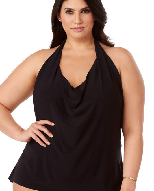 Ellen Tracy Magicsuit Aquarius Taylor Tankini Top  Halter top tankini,  Tankini top, Black tankini swimsuit