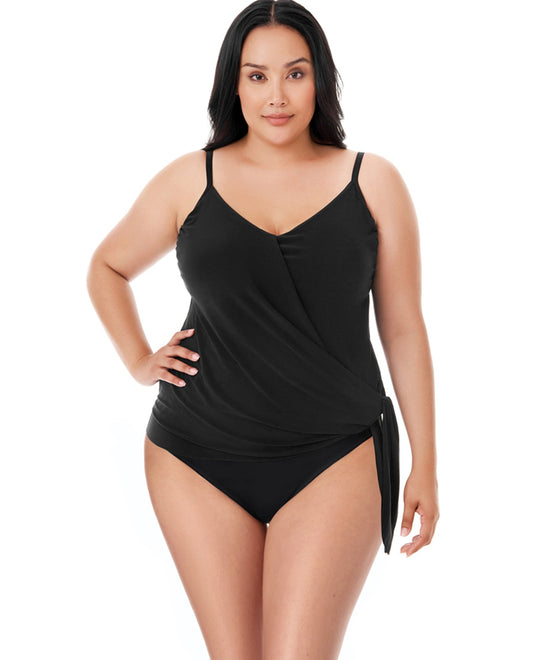 Magicsuit Womens Plus Solid Taylor Tankini Top 6006052W – My Top Drawer