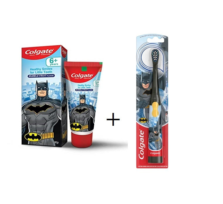 Colgate Batman Toothpaste (80g) + Colgate Batman Battery Toothbrush –  MedineedsIndia