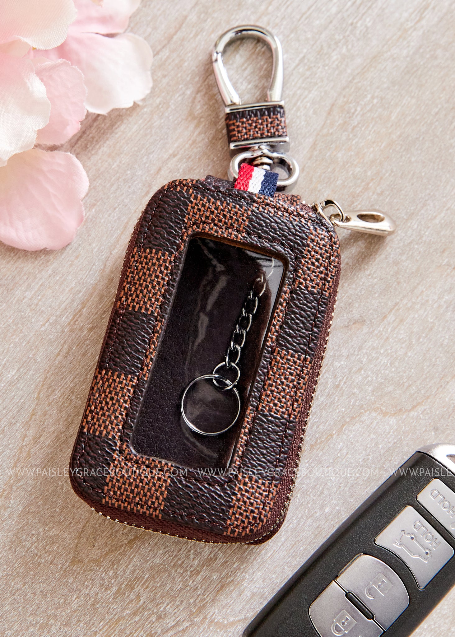 leather fob holder