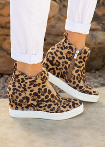 cheetah sneaker wedge