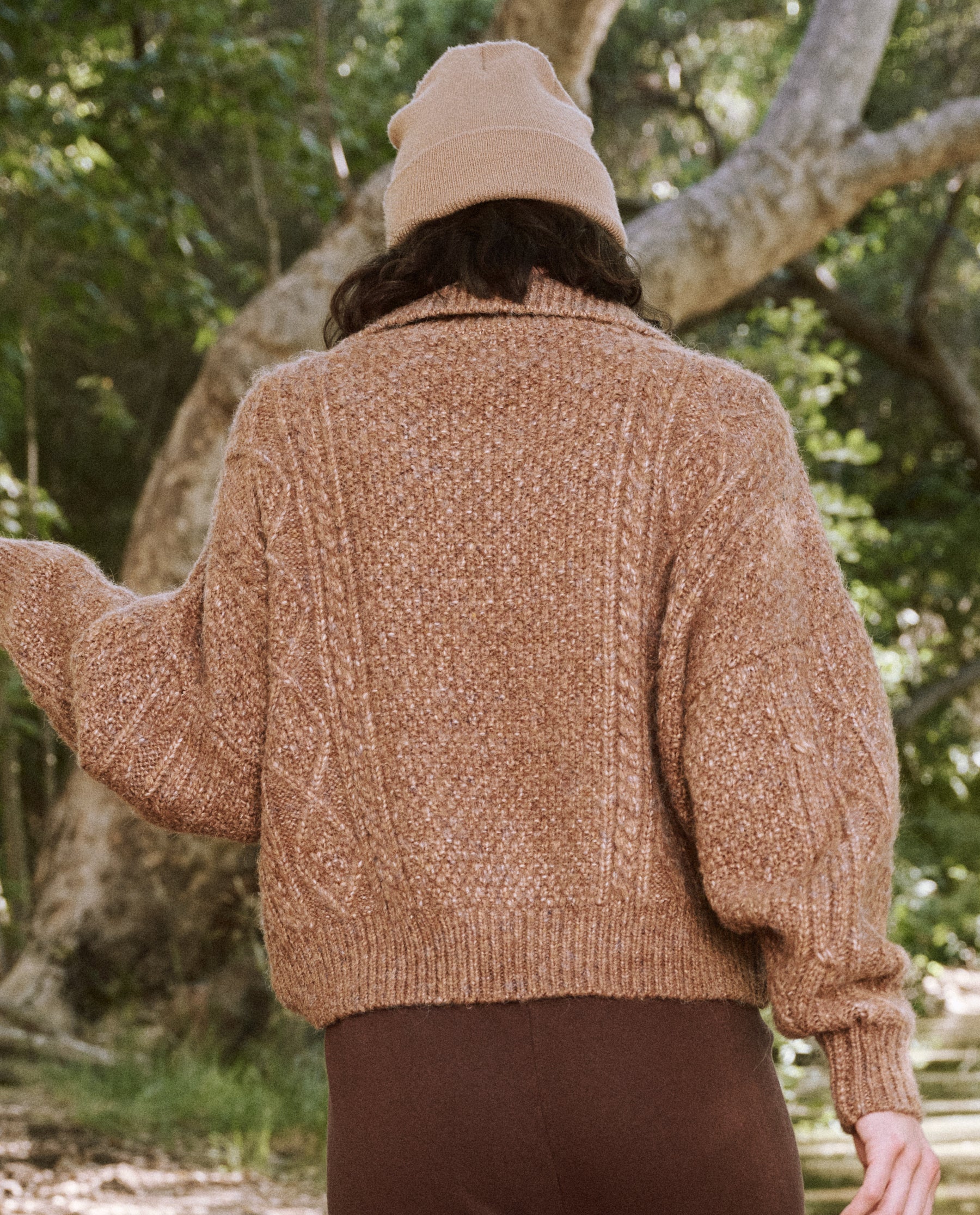 The Cable Henley Pullover. -- Cider