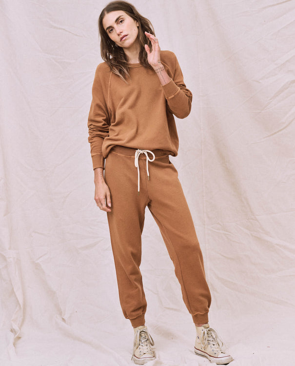 The Cropped Sweatpants Green Grove | The Great