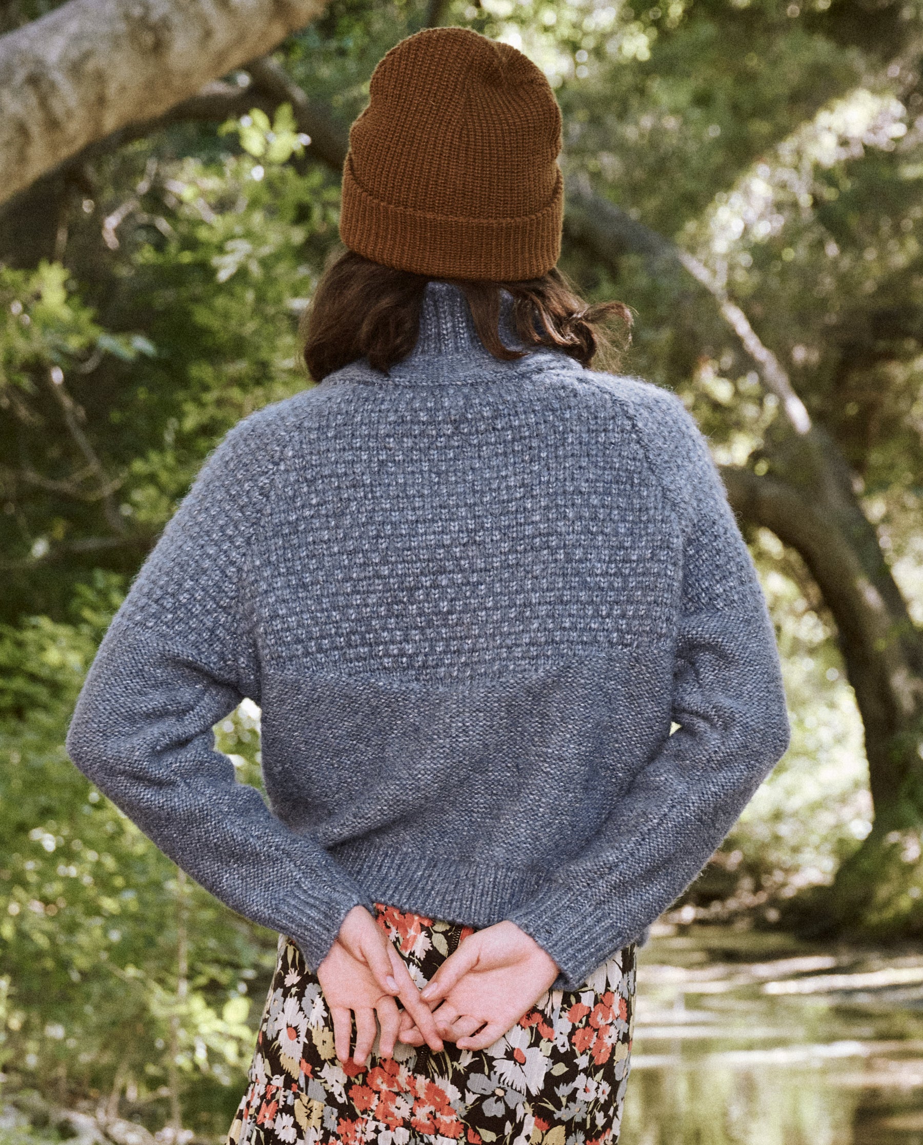 The Shrunken Hearth Cardigan. -- Saltwater Blue