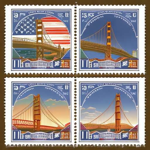 Vintage US Postal Stamps for Midjourney Creations – Socialdraft