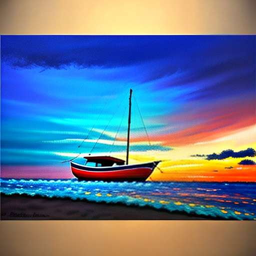 Beach Boat Midjourney Prompt: Create Stunning Seaside Artwork - Socialdraft