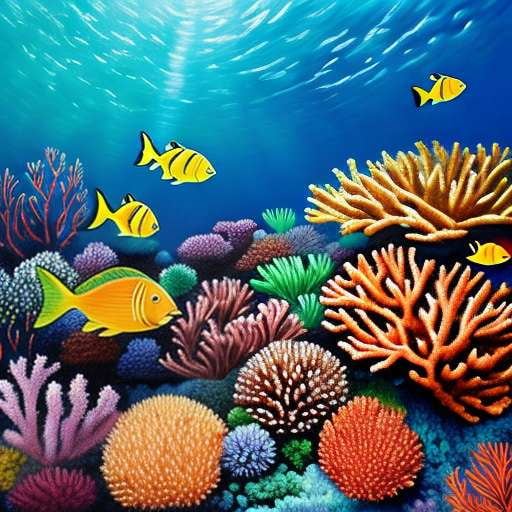 Coral Reef Midjourney Creation: Stunning Underwater Art